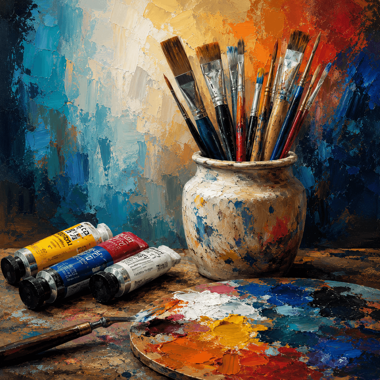 Acrylic artwork collection by Anshika Goyal